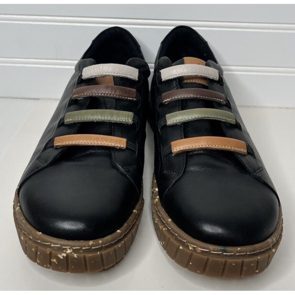 Spring Step Rugby Slip-on Sneakers, Women's Sz: 41 US-10.5 Color Black